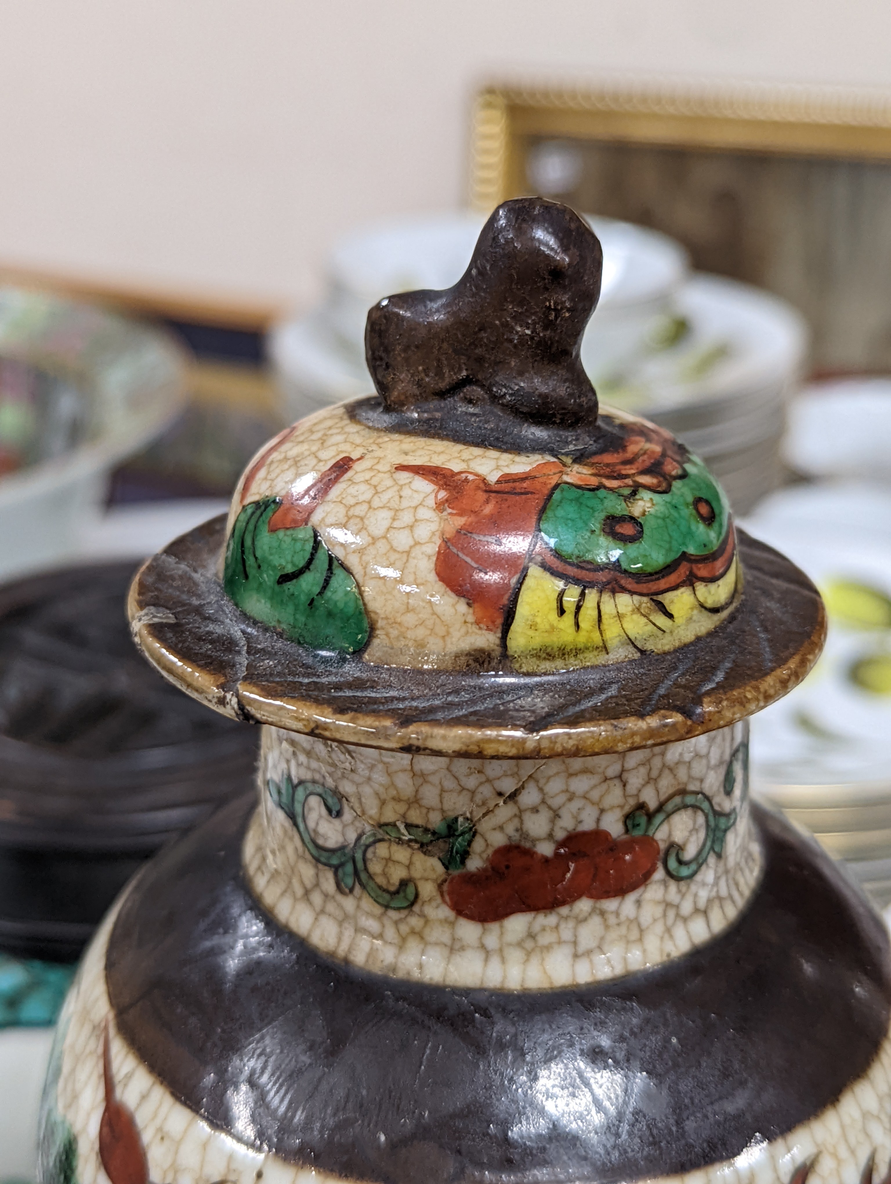 Two 19th century Chinese jars and a later doucai vase